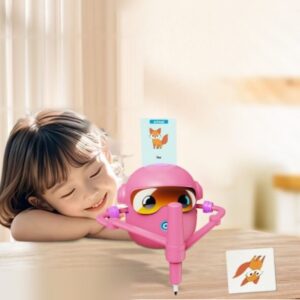 Home doodlebot buddy drawing robot pink